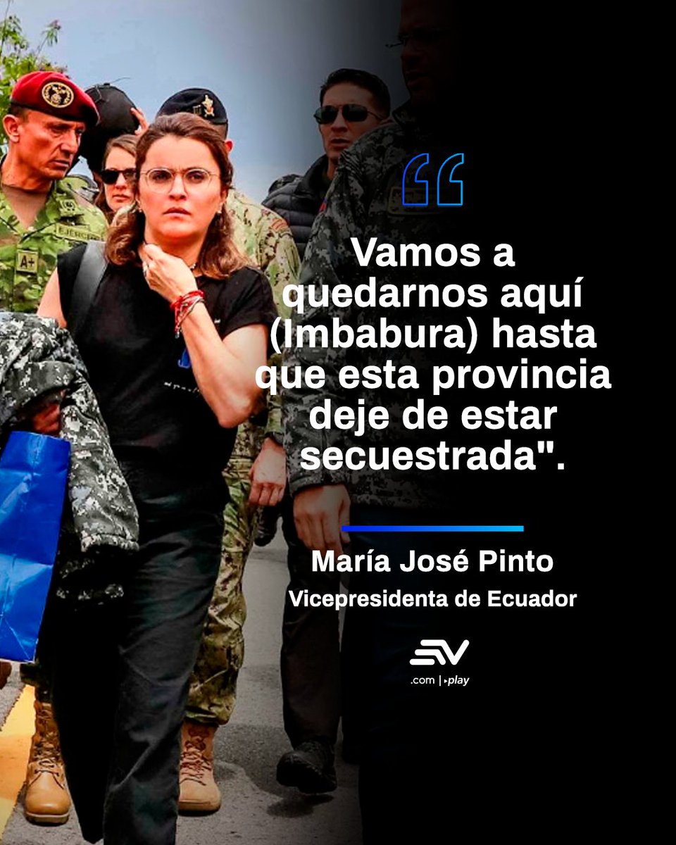🚨 La vicepresidenta detalló que 37 vehículos con productos e insumos llegaron a la capital imbabureña. Estos serán distribuidos desde este martes 14 de octubre mediante brigadas compuestas por funcionarios de 10 instituciones del Estado y serán resguardadas por militares y