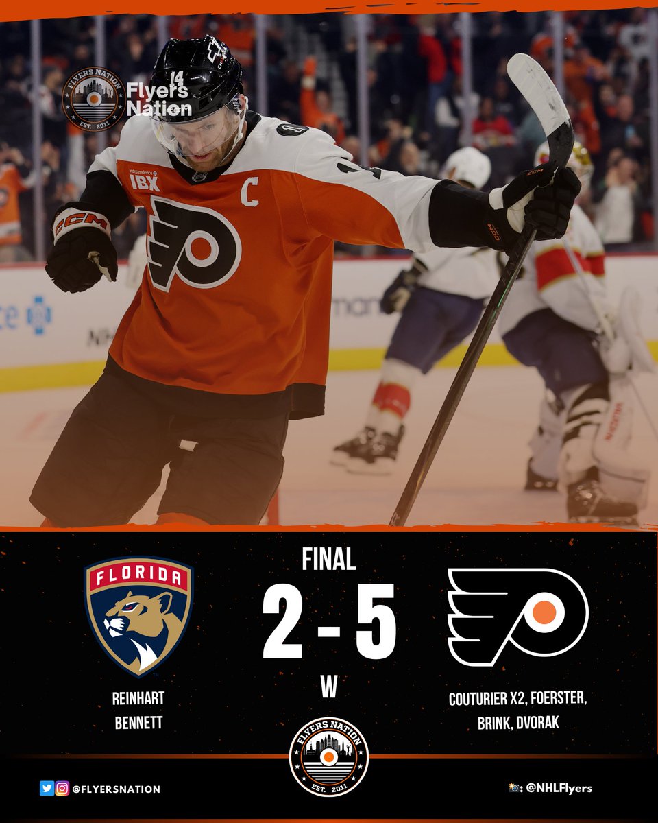 THE #FLYERS HAND THE STANLEY CUP CHAMPS THEIR FIRST LOSS IN THE HOME OPENER!!!