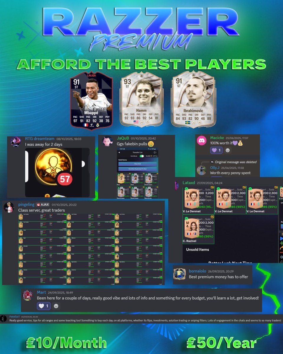 Razzerstrading's tweet image. 🚨 WE HAVE OFFICIALLY LAUNCHED OUR OWN WEBSITE 🫶
This Will make purchasing premium easier then ever! ✅
whop.com/razzerstrading 🔗
#eafc