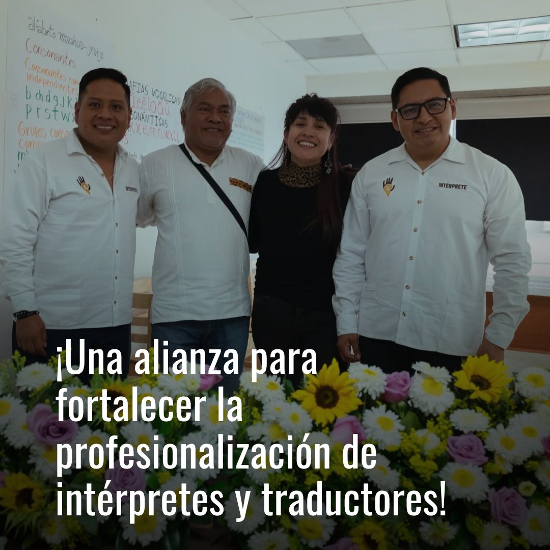 Redinterpretes's tweet photo. Descubre cómo la @redinterpretes y la Universidad de las Lenguas Indígenas de México (ULIM) unieron esfuerzos para fortalecer la formación de intérpretes y traductores de lenguas indígenas. 🤝✨

#RedInterpretes #REDIN #ULIM #PueblosIndigenas #LenguasIndigenas #Interculturalidad https://t.co/MRGffVFHdT