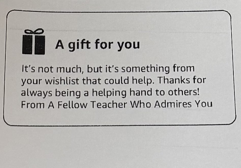 Thank you to whomever sent the care package today! I appreciate you and your kindness more than you know! 🫶🏾