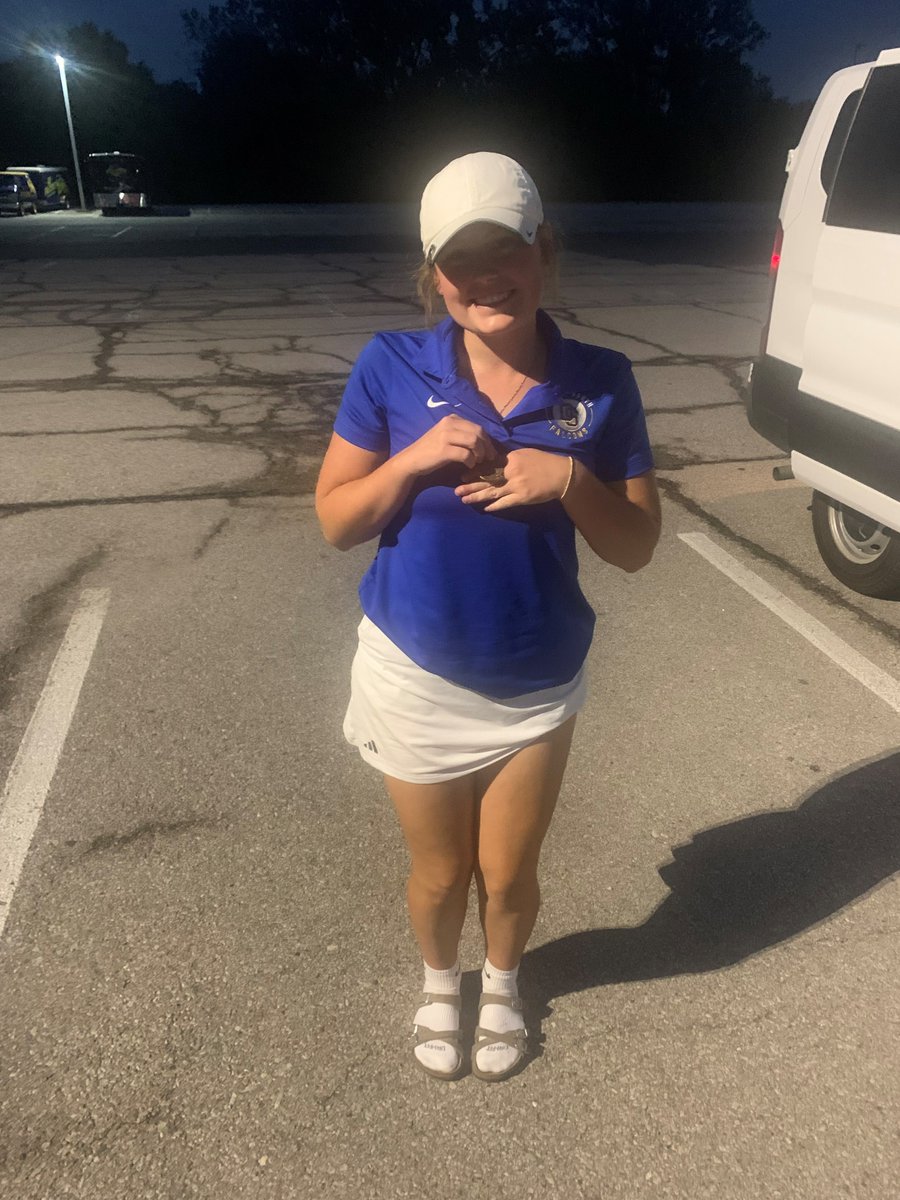 Congratulations to Caroline Parks (Jr) on finishing 5th place at Sub State at Falcon Ridge. Caroline shot a +7, 79 to not only earn a medal, but to help lead her team to our first team state qualification in 12 years! Well played Caroline! #OnePositive <a href="/ADMillerOS/">AD Miller</a> <a href="/OS_BirdHouse/">OS Student Section</a>