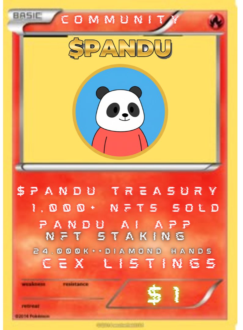 MARIOSOL154011's tweet image. $PANDU @Pandupandas 
I choose you 🐼