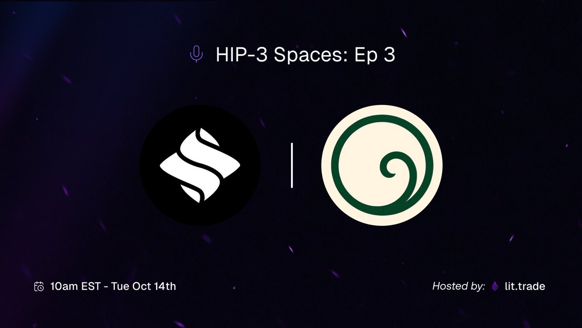 lit_trade's tweet image. Lit HIP-3 Spaces with @sedaprotocol & @computeindex
GPU PERPS ON HIP-3!
Hear from the team bringing gpu indices to @HyperliquidX and their oracle Seda
⏰ Tuesday Oct 14th, 10:00 EST
🎙️ x.com/i/spaces/1dRKZ…