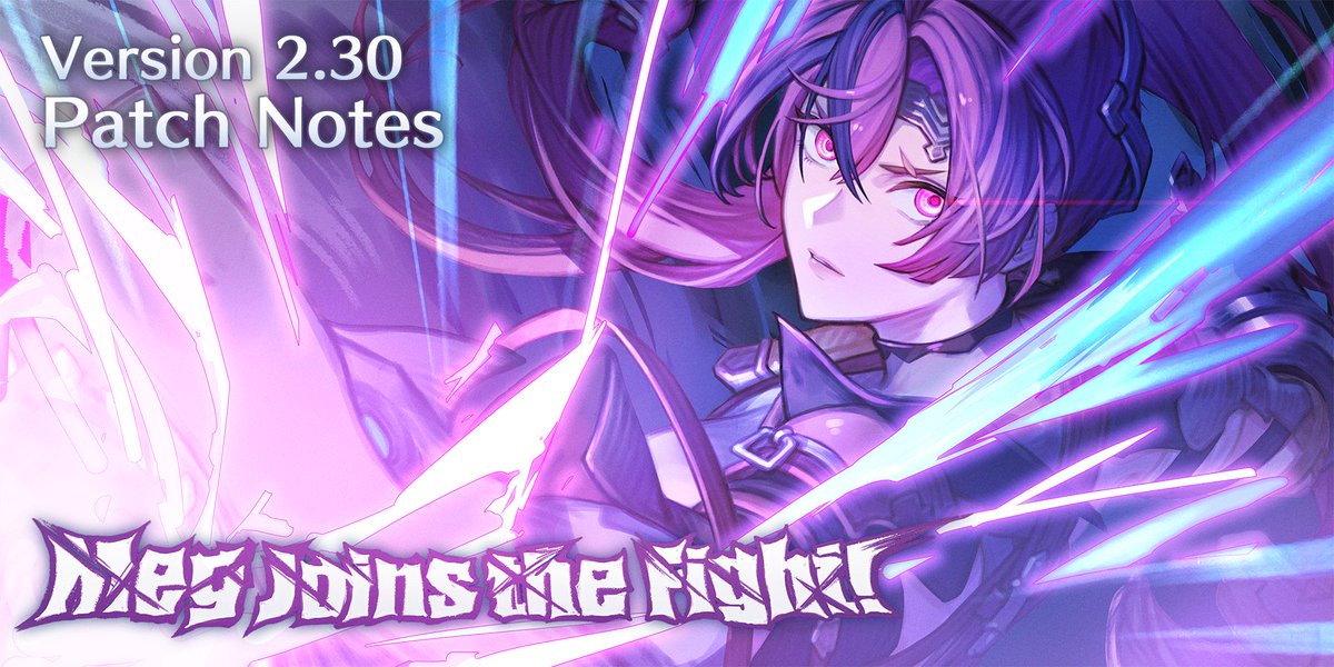 #GBVSR Version 2.30 patch notes are live! Here's a rundown of what's in store:

🔸 New character: Meg
🔸 New Silver and Gold Master ranks
🔸 Balance adjustments

🗒️ Version 2.30 Patch Notes:
rising.granbluefantasy.jp/en/news/detail…