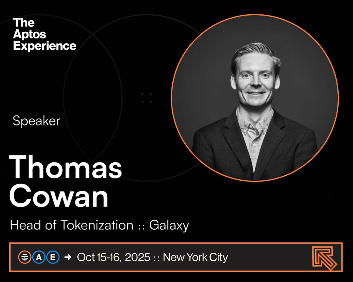 Too much alpha dropping this week in NYC. Ready to take notes as  @ThomasCowan93, Head of Tokenization at @galaxyhq, breaks down how capital  markets are evolving. The playbook will never be the