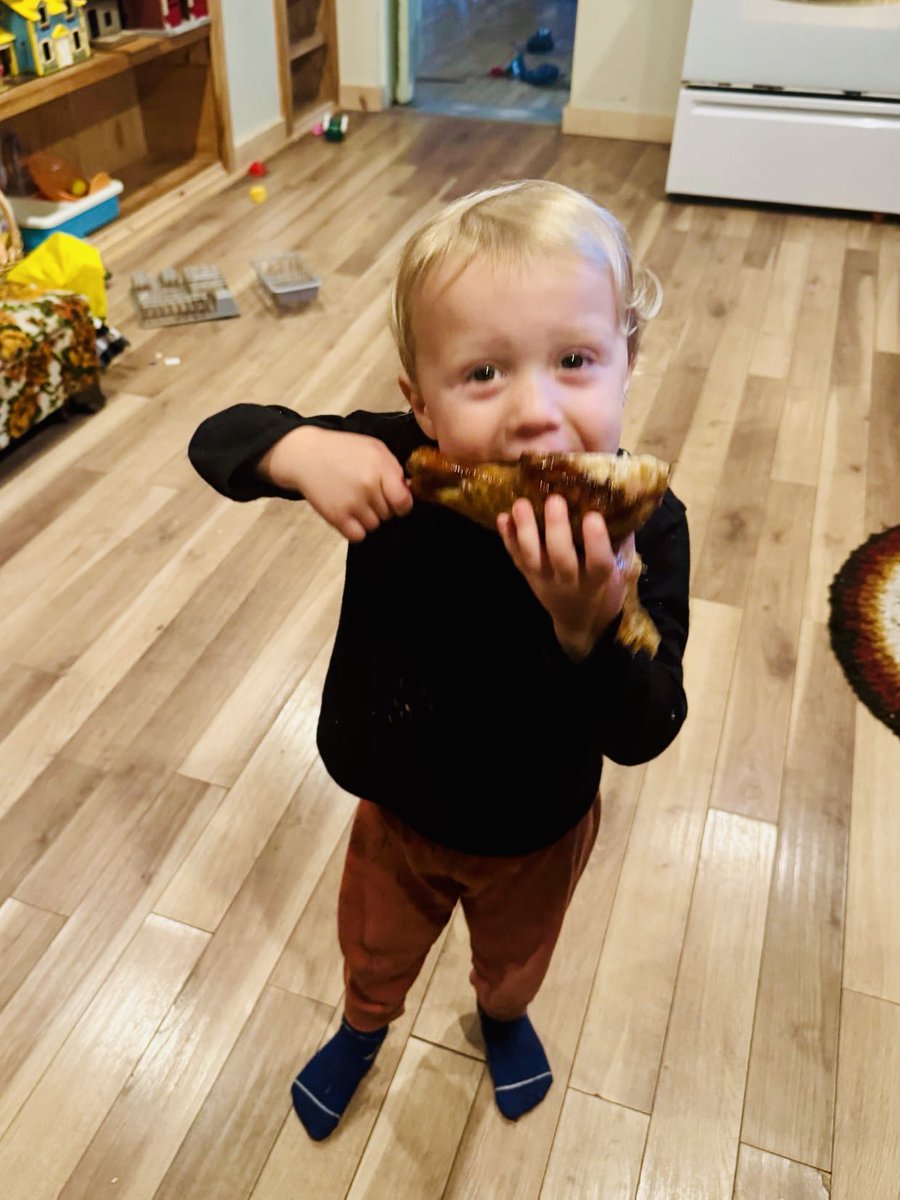 Little man doing what the little tank does….. 
love that kid #grans