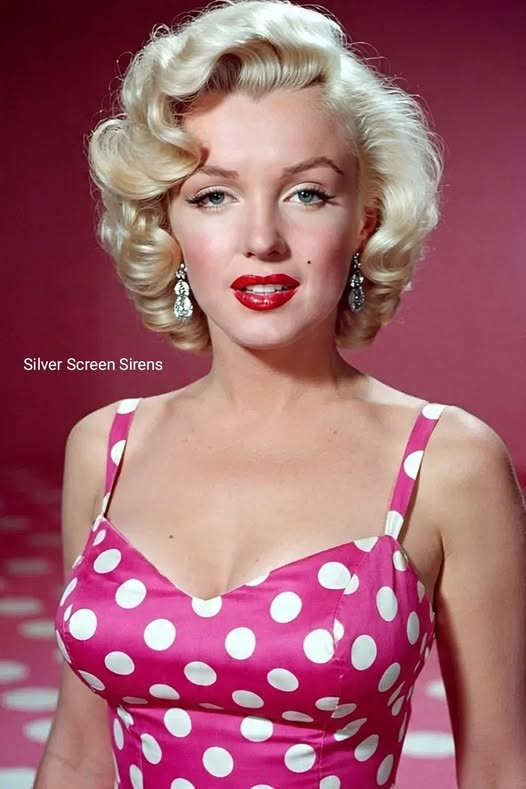 ChonlozB's tweet image. Spotted in dots! 💃🏻🔴⚪️ Marilyn Monroe's iconic style shines bright in her red and white polka dot dress 💖 #MarilynMonroe #PolkaDots #VintageChic