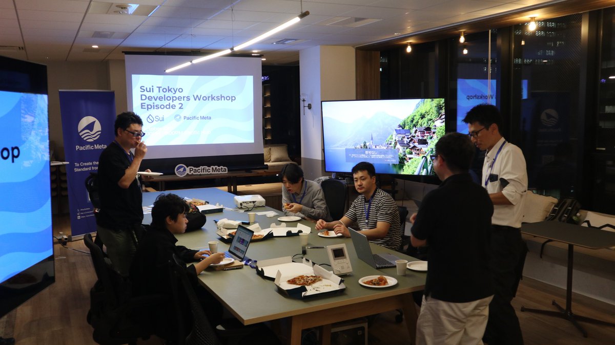 PacificMeta_ja's tweet photo. 【Sui Tokyo Developers Workshop [Episode 2]】ありがとうございました！

◆共催：Sui(@SuiNetwork)
◆講師：高橋 祐貴(@yuki_solana)さま

@SuiNetworkチームの皆様、心より感謝申し上げます！
シリーズ第3回目となる次回は10/24(金)開催予定✨
皆様とお会いできることを楽しみにしております！ https://t.co/eRC6gUoZo2