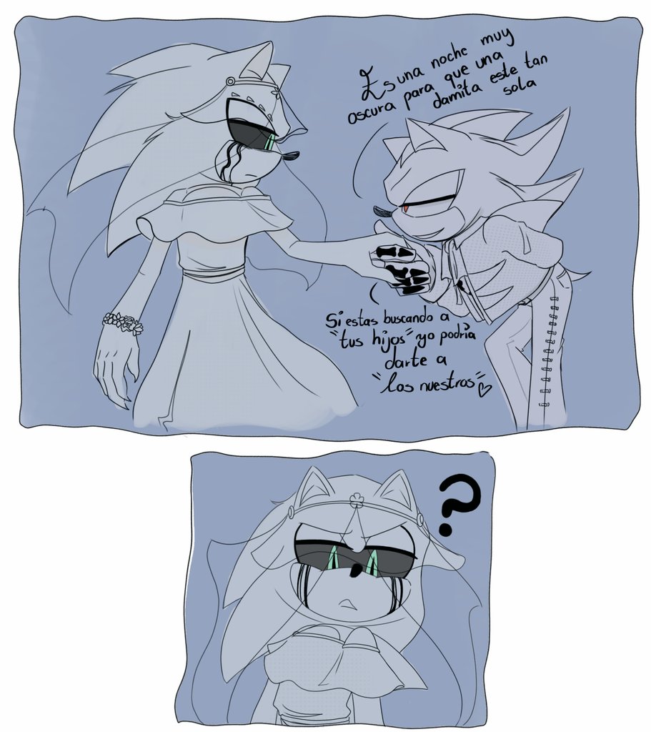 💀Mexican Legends👻

I don't know what I did, but I think I liked it 😅. Since it's October and everyone was drawing horror pictures, I thought, "Why not draw Mexican horror legends?" 

‐La llorona(Sonic)
-El charro negro(Shadow)

#SonicTheHedgehog #ShadowTheHedgehog #sonadow