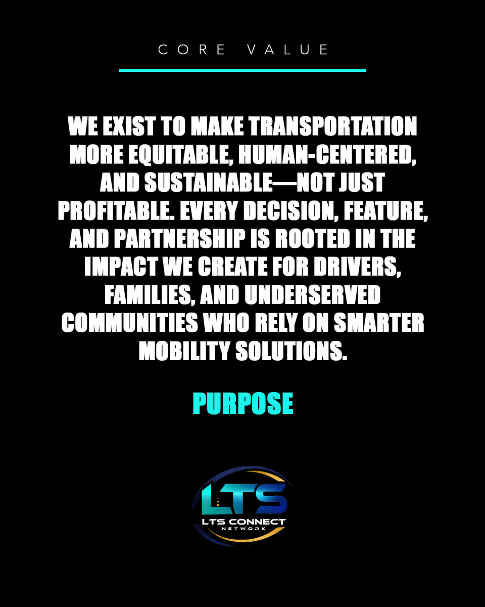 TheLtsconnect's tweet image. We’re not just moving people — we’re moving communities forward.
At LTS Connect, purpose drives us: equitable, human-centered, sustainable mobility for all.
#PurposeDriven #SmartMobility #TechForGood #LTSConnect #MobilityForAll #ImpactOverProfit