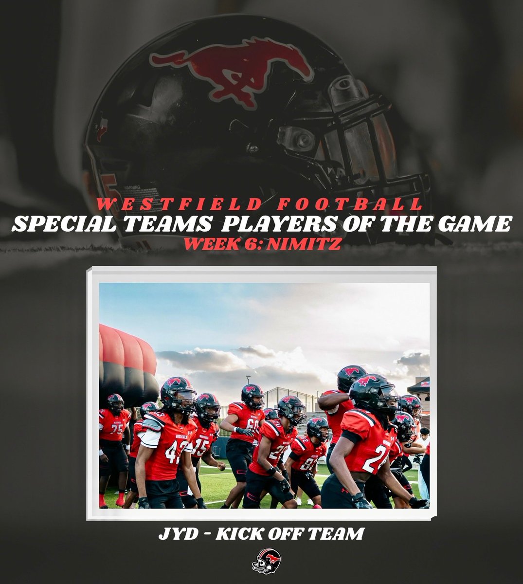 fb_westfield's tweet photo. Special Teams Players of the Game

The Kickoff Team
 
@whsmustangs 
@SpringISD 
@DerrellOliver  
@LauraH1431  
@MustangATs  
@DerekLaMothe2 
@DezBlackCoach  
@CoachHyp13 
@CoachHurts2 
@coach_u87 
@CoachMorales56 
@Coach_Bragg 
@CoachEllington_ 
@MiltonJavid 

📸 IG @ sf.visualz https://t.co/1aOF0djK78
