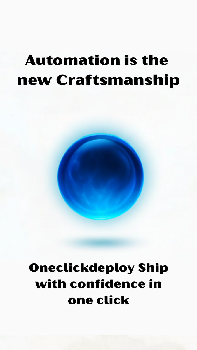 0neclickdeploy's tweet image. From Code to Production in one Click. Automation is the new Craftsmanship.
#Automation #DevTools #SaaS
oneclickdeploy.co