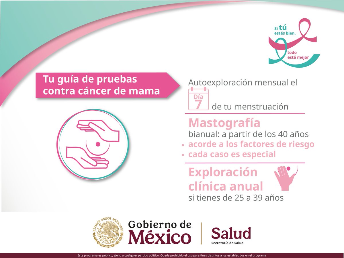 Una mastografía toma máximo 5 minutos de molestia pero representa un año entero de tranquilidad, es un estudio que puede salvarte la vida. #MujeresContraElCáncer