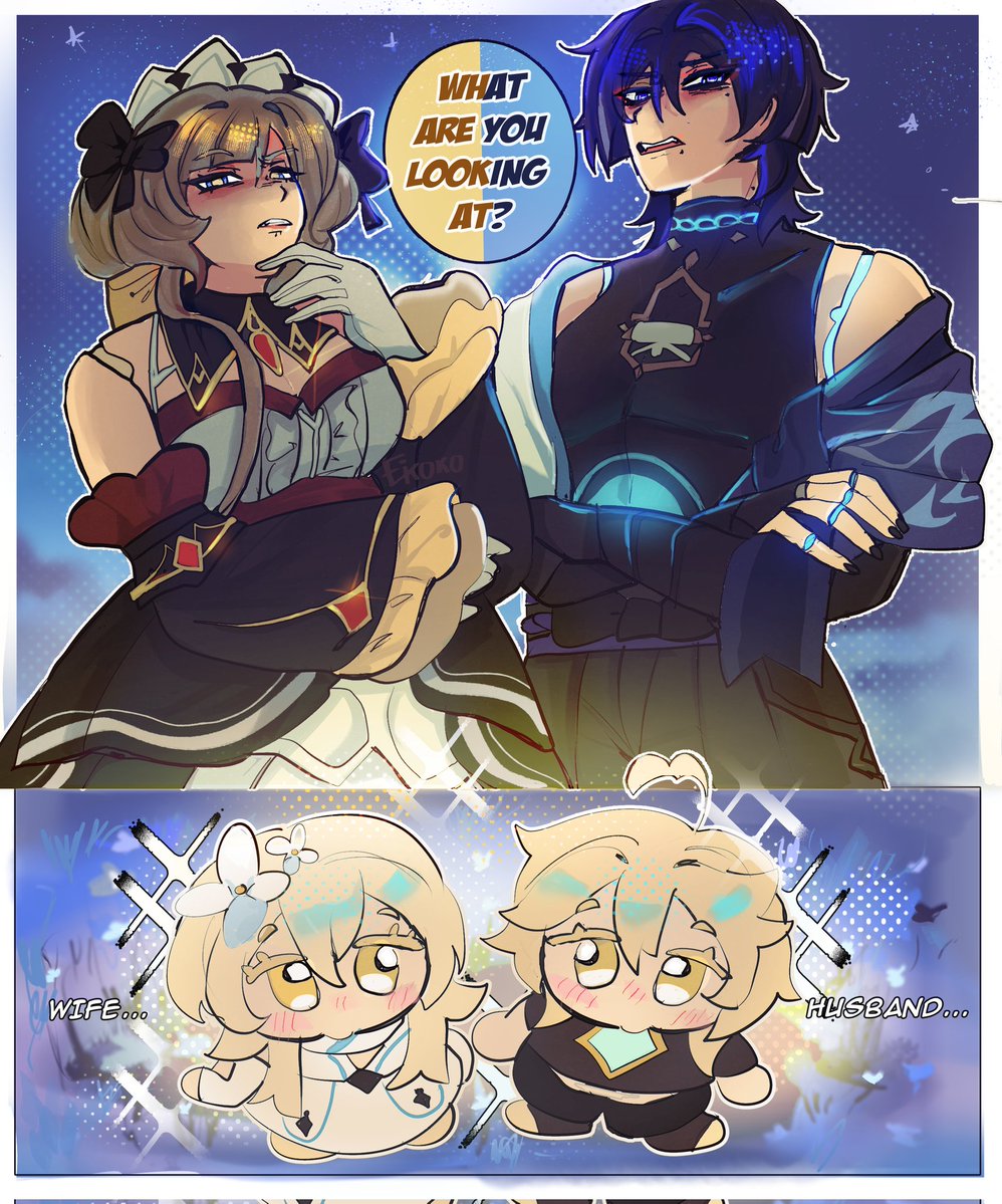 Sassy puppets 😔
#Scaraether #Aether #scaramouche #スカ空 #Wanderer #sandlumi #lumine