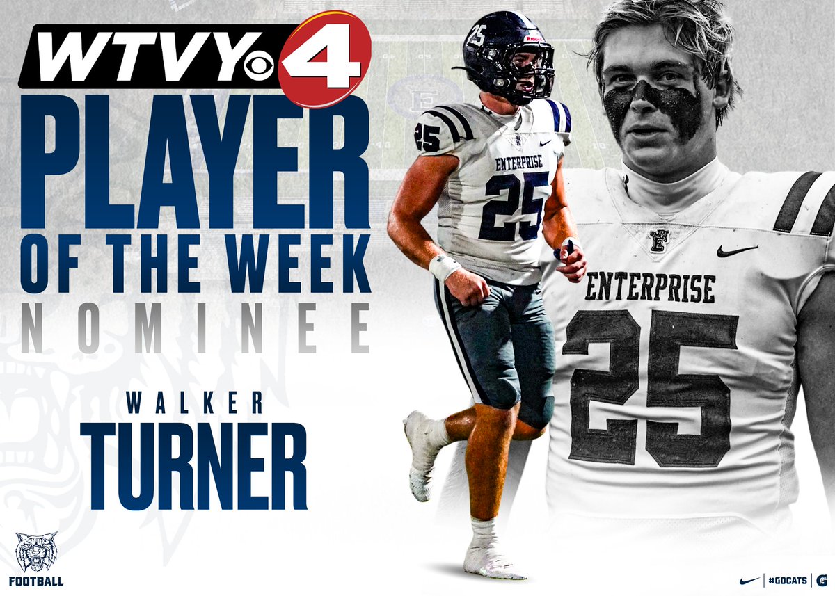 Walker Turner has been nominated for WTVY News 4 Week 7 Player of the Week! Click the link below &amp; VOTE NOW!

Voting Link: wtvy.com/2025/10/13/fri…

| #GoCats