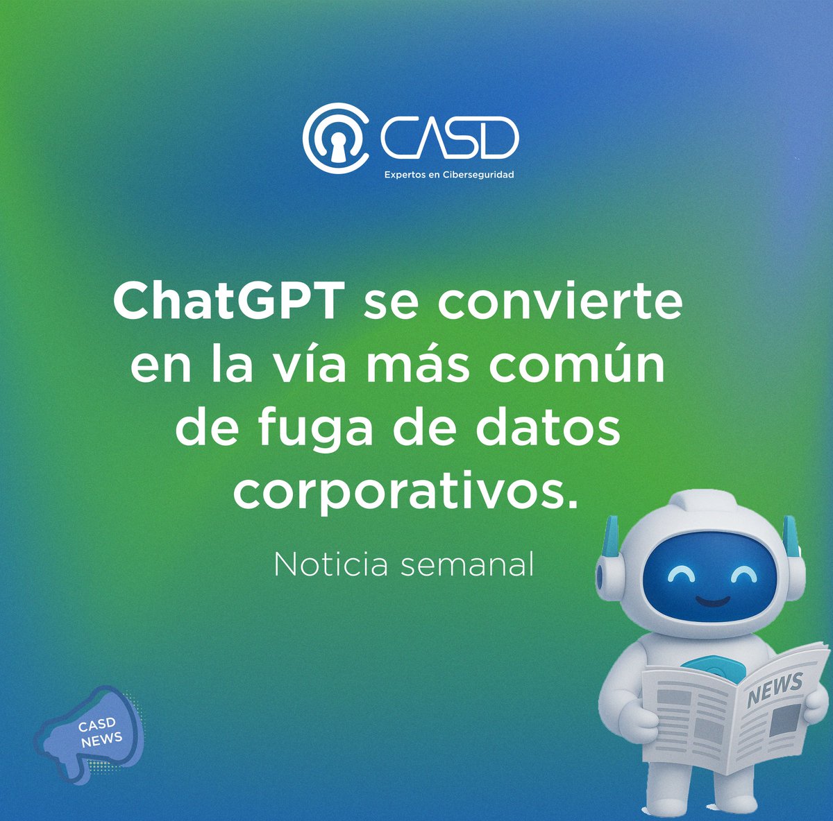 CASD_eSecurity's tweet image. La IA en la oficina no es solo productividad: también es riesgo.
Un reciente estudio revela que 8 de cada 10 empleados han compartido información sensible de sus empresas a herramientas como ChatGPT.

#Ciberseguridad #IA #OctubreCiberCASD #CASD  #ChatGPT