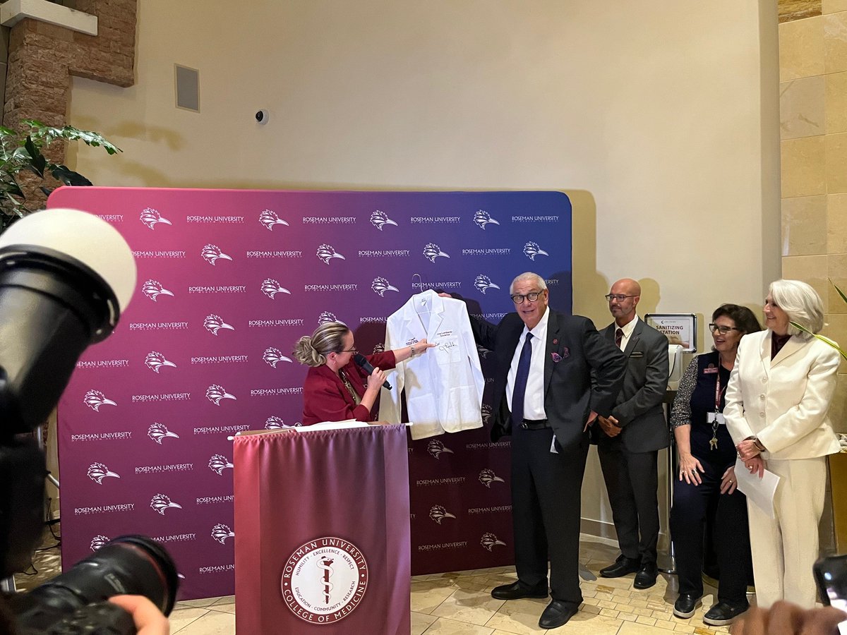 LombardoSNV's tweet photo. Congratulations to Roseman University College of Medicine’s inaugural class! Last week was a historic milestone, not only marking a new chapter for the future of Nevada’s healthcare, but another critical investment addressing our healthcare workforce needs. @rosemanuhs https://t.co/EUOJFyBXWD