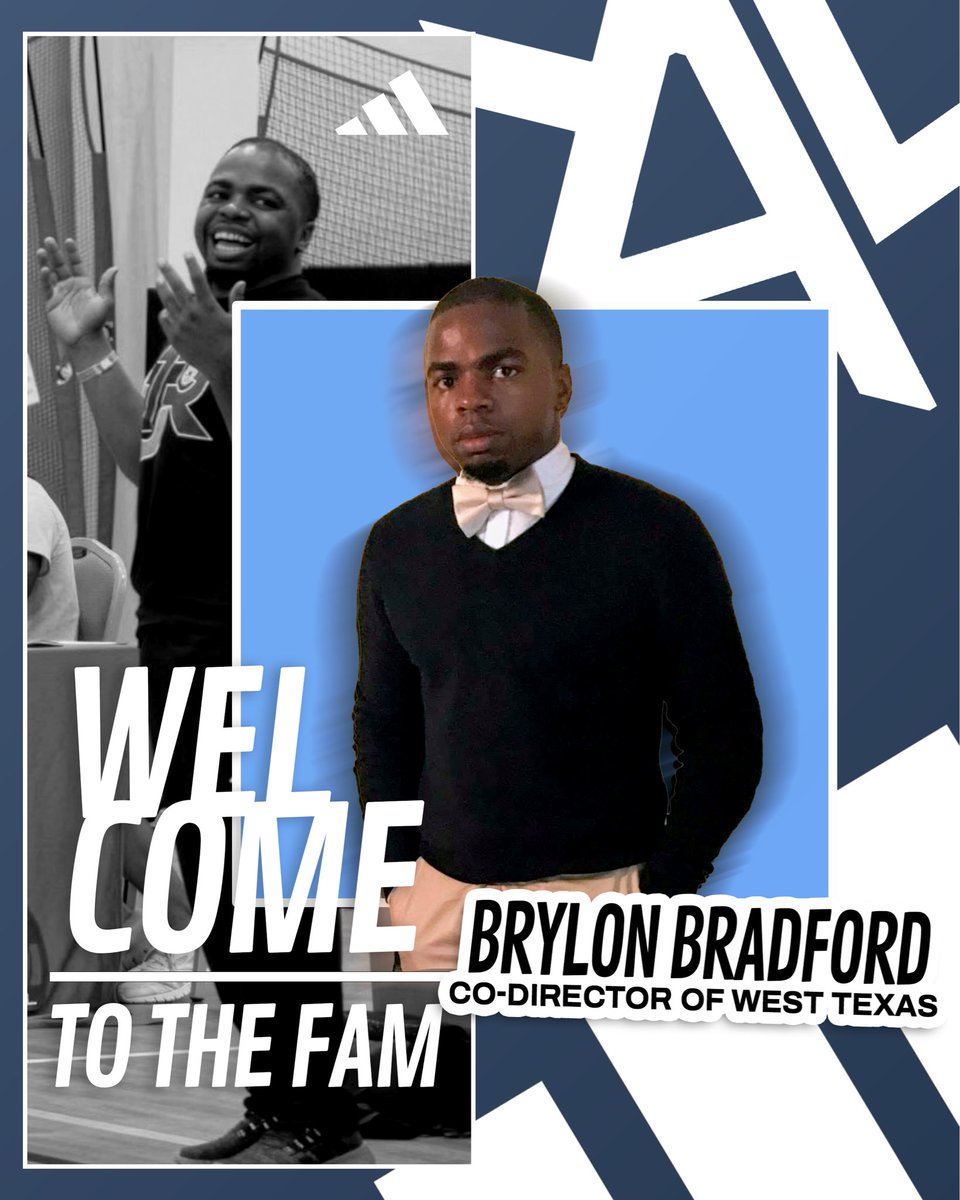 Welcome Coach Brylon Bradford to the FAM! 🏀

With 8+ years of AAU experience, he’s coached national contenders on both the girls’ &amp; boys’ sides and helped develop top talent out of West Texas.

All about relationships, growth &amp; giving back to his players.

#TheFAMway / / / 💙🤍