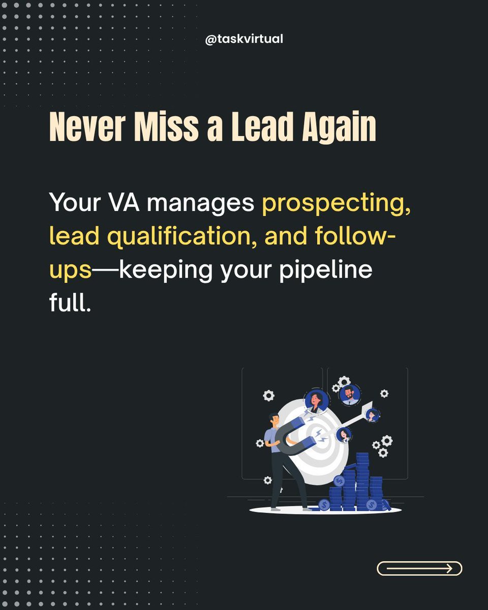 TaskVirtual's tweet image. Stop juggling listings, emails &amp;amp; social posts.
A Virtual Assistant from TaskVirtual can help you reclaim your time and boost sales!
💼 Grow smarter: taskvirtual.com
#HireAVA #BusinessGrowth #RealEstate
