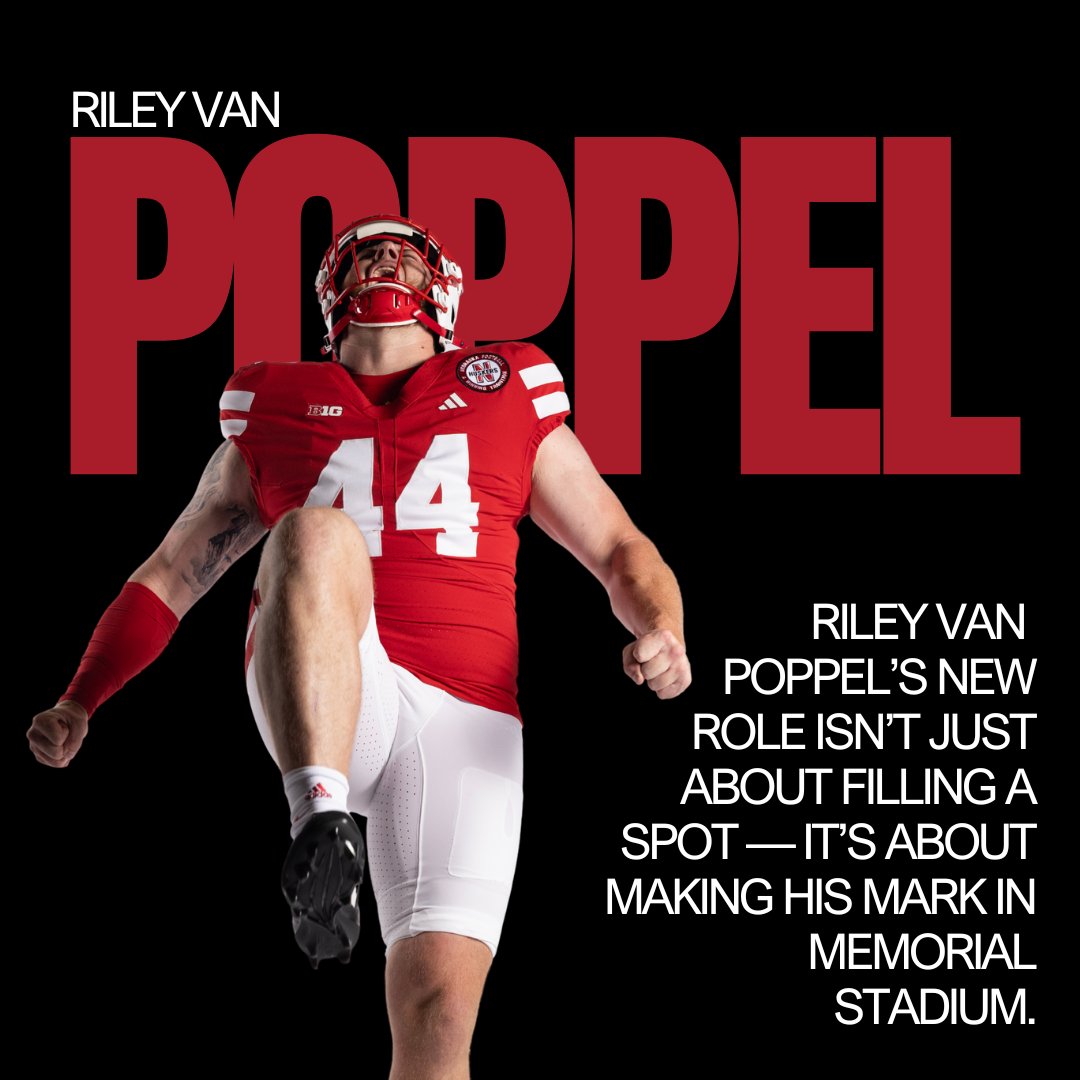 1890Nebraska's tweet photo. New role, same fire. 🔥
Riley Van Poppel is embracing the grind and living out the Husker standard.

Full story here ➡️ https://t.co/pwCdQ021GT https://t.co/sQ9XU1SZ9A