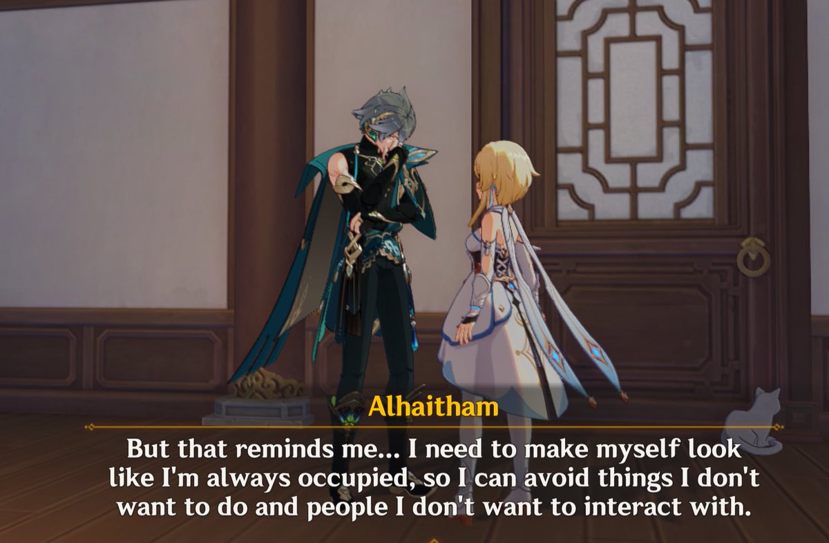 alhaitham being the absolute funniest genshin character part 502929292