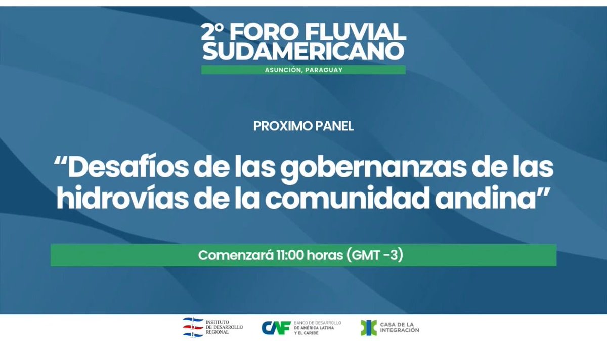 MIT_Ecuador's tweet photo. Xavier Aguirre, Director de Transporte Marítimo y Fluvial de la Subsecretaría de Puertos y Transporte Marítimo y Fluvial del MIT, representó  Ecuador en el 2° Foro Fluvial Sudamericano en Asunción, participando en el panel sobre gobernanza de hidrovías con autoridades de Colombia, Perú y Bolivia. 

✅ Durante su intervención, destacó la importancia de formalizar nuevas hidrovías, mejorar la conectividad multimodal y contar con un marco normativo fluvial adaptado a nuestra realidad.

#ElNuevoEcuador