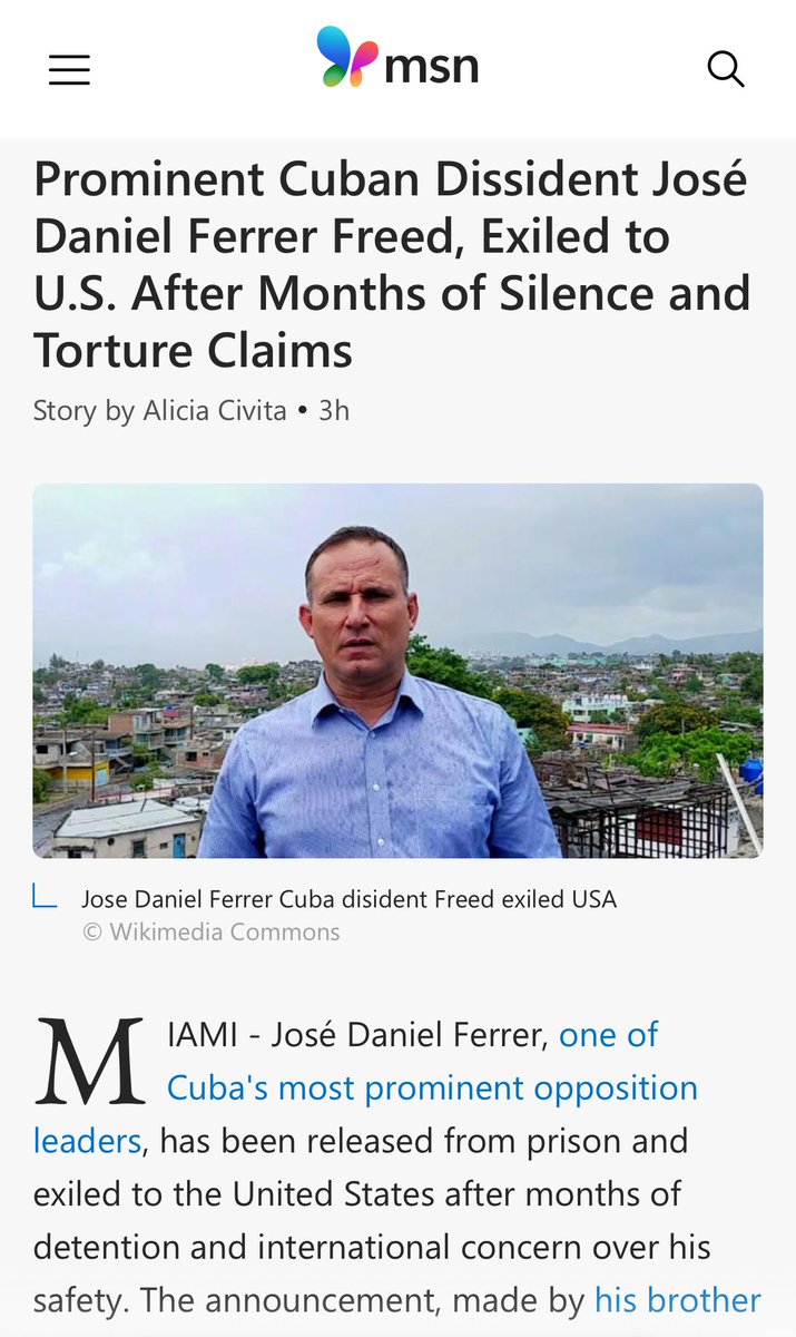emiliotgonzalez's tweet image. After years of torture in brutal communist #Cuban prisons, activist Jose Daniel Ferrer is forced into exile and is now in Miami.

Ferrer’s heroism and example of giving it his all on behalf of freedom and democracy is exemplary and I am proud that for now, #Miami is his home.
