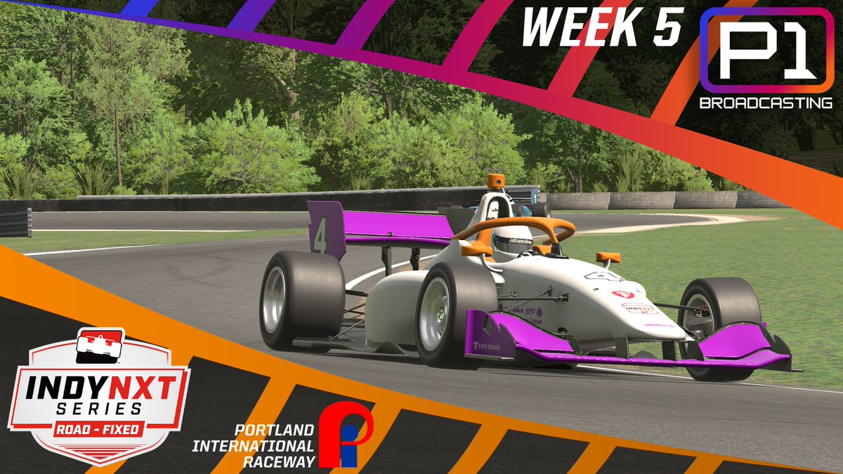 P1 Broadcasting (@p1broadcasting) on Twitter photo Monday Night IndyNXT Road Fixed Series Top Split🏁
🏆2025 Season 4 Week 5
Join us tonight from Portland Raceway for 20 laps
🕒Action start it 10:00pmET
🎙️Jacob Collins
📺youtube.com/watch?v=iiHvmt…
"P1 Home of Indycar on iRacing"☝️🏆
<a href="/iRacing/">iRacing</a> <a href="/INDYNXT/">INDY NXT by Firestone</a> <a href="/IndyCar/">NTT INDYCAR SERIES</a> Monday Night IndyNXT Road Fixed Series Top Split🏁
🏆2025 Season 4 Week 5
Join us tonight from Portland Raceway for 20 laps
🕒Action start it 10:00pmET
🎙️Jacob Collins
📺youtube.com/watch?v=iiHvmt…
"P1 Home of Indycar on iRacing"☝️🏆
<a href="/iRacing/">iRacing</a> <a href="/INDYNXT/">INDY NXT by Firestone</a> <a href="/IndyCar/">NTT INDYCAR SERIES</a>
