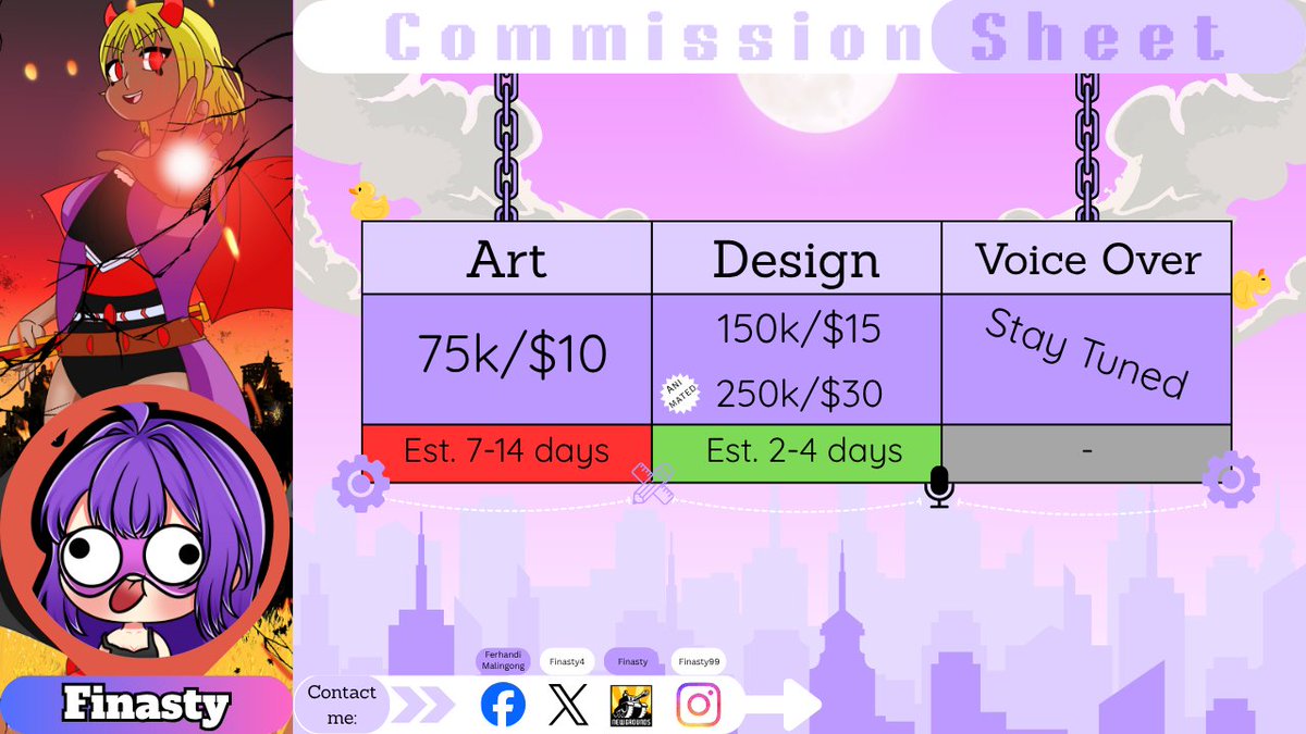 Commissions are all open, you can check more in here
ko-fi.com/finasty
Thank you!
#commissionsopen