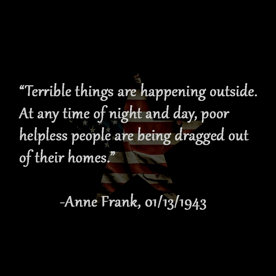PetRep's tweet photo. A passage in Anne Frank's diary.
#ICE #TrumpNightmare https://t.co/RG09eFtk9Q