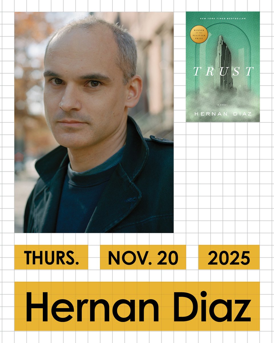 Step into a night of literary mystery with Hernan Diaz, author of Trust. Join us at BABEL as we unravel the competing narratives, privilege, and deceit at the heart of this one-of-a-kind novel. Don't miss this unforgettable evening.✨

justbuffalo.org/events/babel-h…