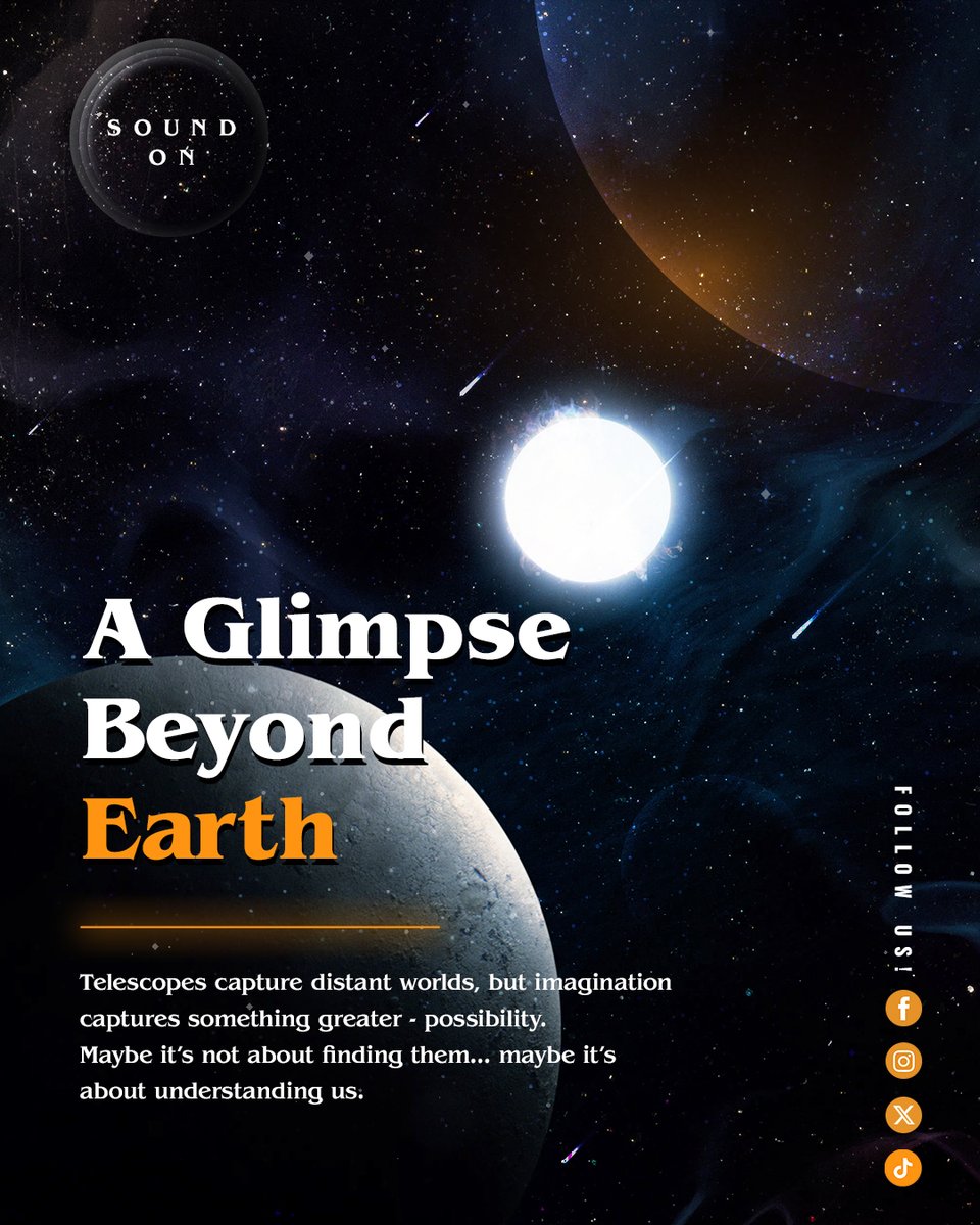 sofa_nim's tweet image. A Glimpse Beyond Earth
Telescopes capture distant worlds, but imagination captures something greater - possibility.
Maybe it’s not about finding them… maybe it’s about understanding us.
#SearchForLife #HumanCuriosity #BeyondEarth