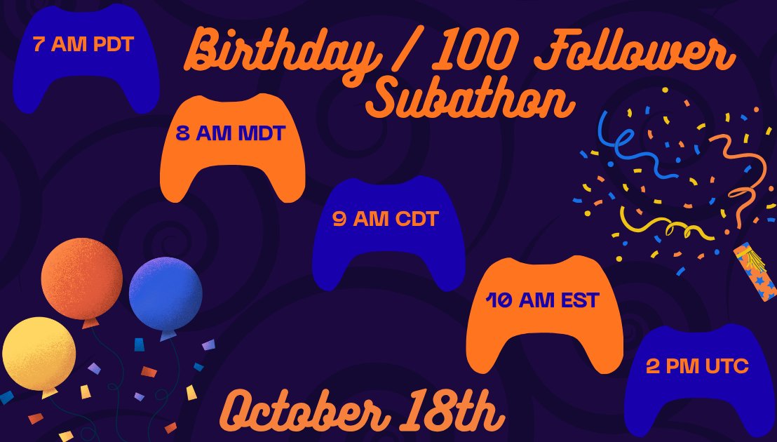 YKWgaming1's tweet photo. Come celebrate my birthday and 100 follower subathon! If I get 50 subs ill buy alien isolation and play it on stream for everyone! https://t.co/6O6giNRaFT