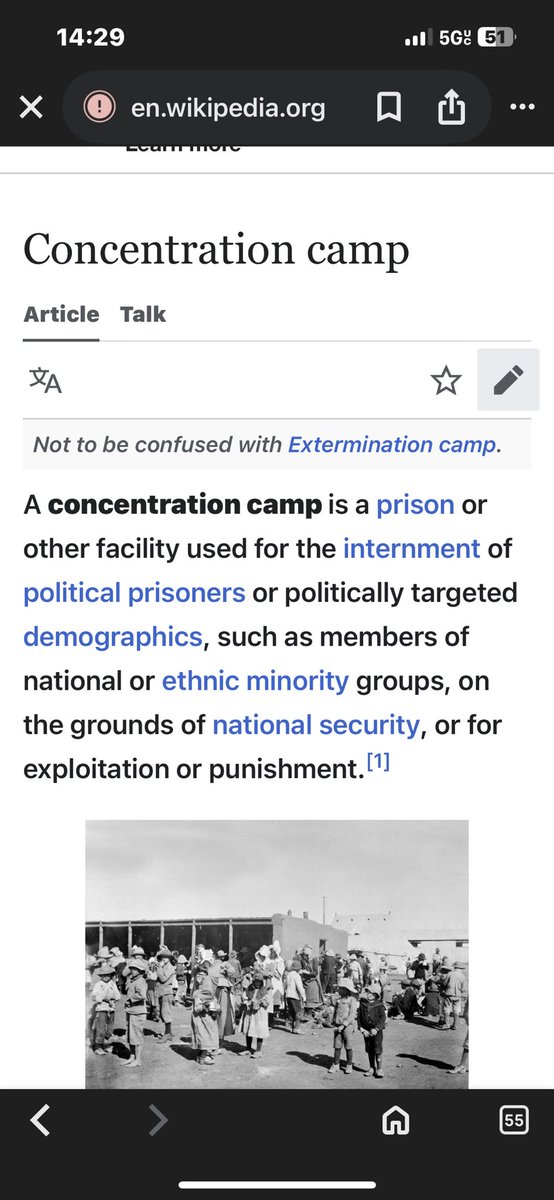 notjetstream420's tweet photo. @njkol8000 @0SillyMacaroni @GoodVibePolitik point out what in this description doesn’t apply to gaza. other than it not being a “a facility or prison” bc it operates as one with essentially  freedom of movement for palestinians. if it’s not a concentration camp, it’s an occupied city that operates identically to one https://t.co/8cLOANuYZX