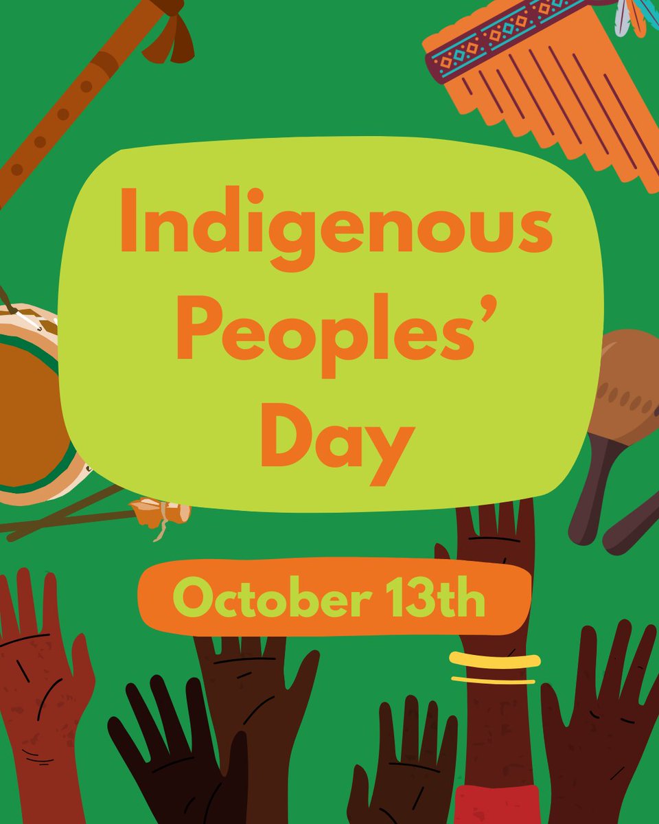 thewmfoundation's tweet photo. Happy Indigenous Peoples’ Day! Let us use today to celebrate the Indigenous people of America, recognizing their resilience, culture, and history. Swipe to take a peek at some Native artists and give them a listen 🎧🎶
#indigenouspeoplesday #internationalmusic #indigenouspeople https://t.co/1yLH5dGpAQ