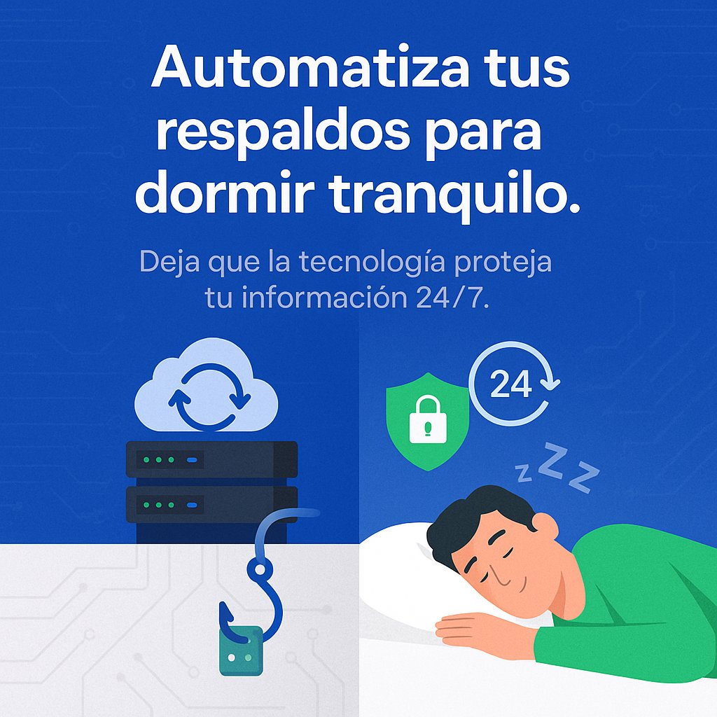 ServerWareMX's tweet image. 💾 Automatiza tus respaldos y duerme tranquilo.
😴No confíes en la suerte… confía en la automatización.
#ServerWare #Backup321 #Ciberseguridad
