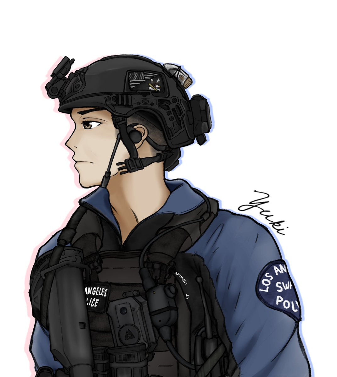 SWAT LAPD　ヘルメット Yuki on X: 