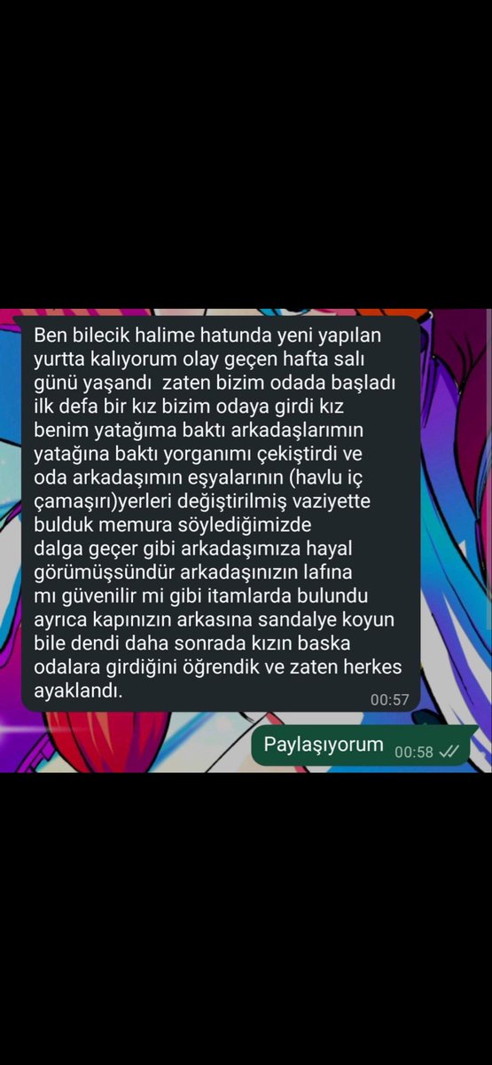 iklima_karakaya's tweet photo. #bilecikkyksorunu Yeni açılan Bilecik KYK Yurdunda erkek personellerin sabah akşam elini kolunu sallayarak gezdiğine ve odalara girip eşyaları karıştırdıklarını iddia eden öğrenciler var. Yurt ayağa kalkmış⚠️ https://t.co/gPgTTOQvG0