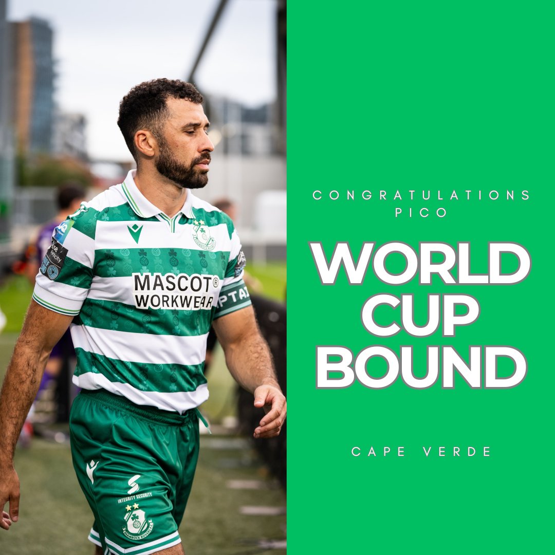 Huge congratulations to Shamrock Rovers captain Roberto “Pico” Lopes, who has helped Cape Verde qualify for their first-ever World Cup! 🌍

A massive achievement for a true leader on and off the pitch. ☘️

#ShamrockRovers #TheMilltownWay #CapeVerde #PicoLopes #WorldCup