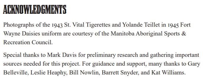 Happy Indigenous Peoples Day! SABR's Native American Major Leaguers is now out and I am most honored to have my brief bio of Yolande Teillet included. Check it out: sabr.org/ebooks Dirt Forever in the Skirt! #SABR #IndigenousPeoplesDay #ReadBaseball