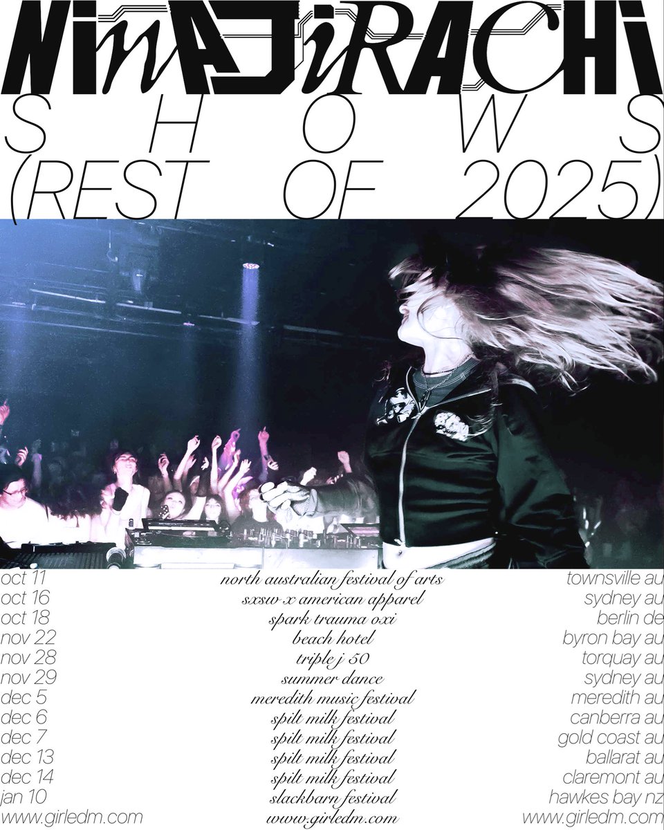 shows for the rest of 2025 🎵