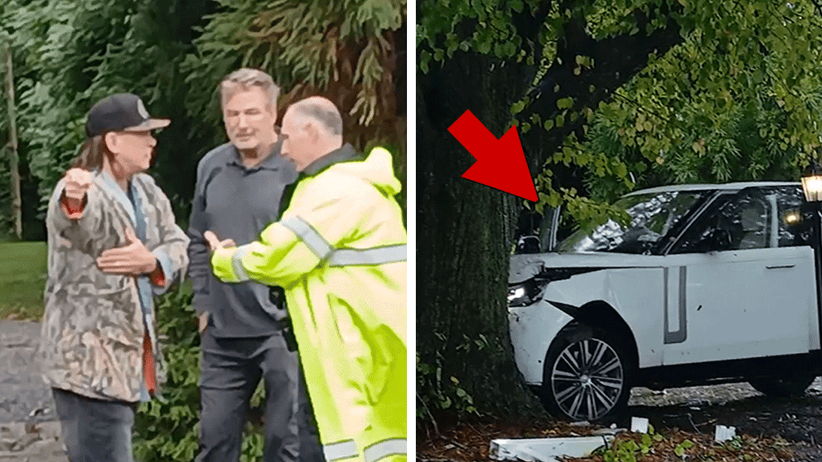 #EXCLUSIVE 🚨 Alec and Stephen Baldwin smashed their Range Rover head-first into a tree. tmz.me/aM84hjl