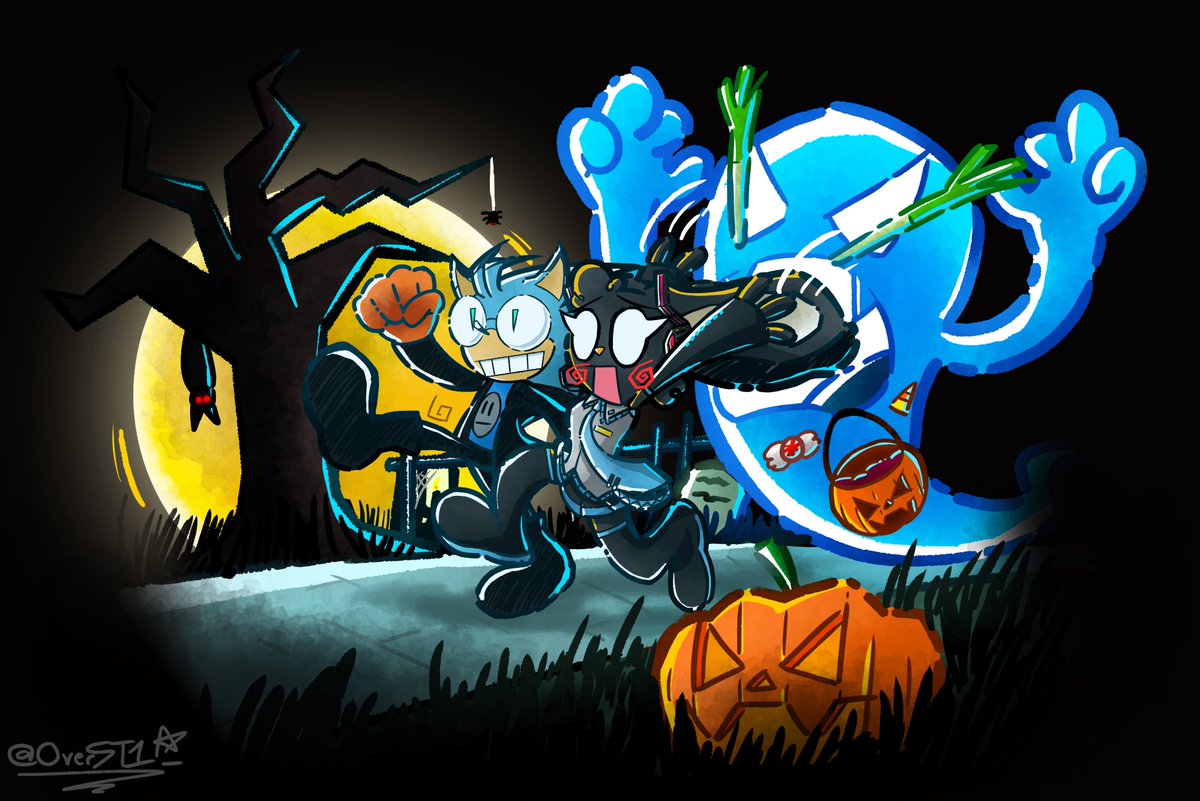 Spooky! 🎃
#oc #ocart 
#Halloween 
#Halloween2025