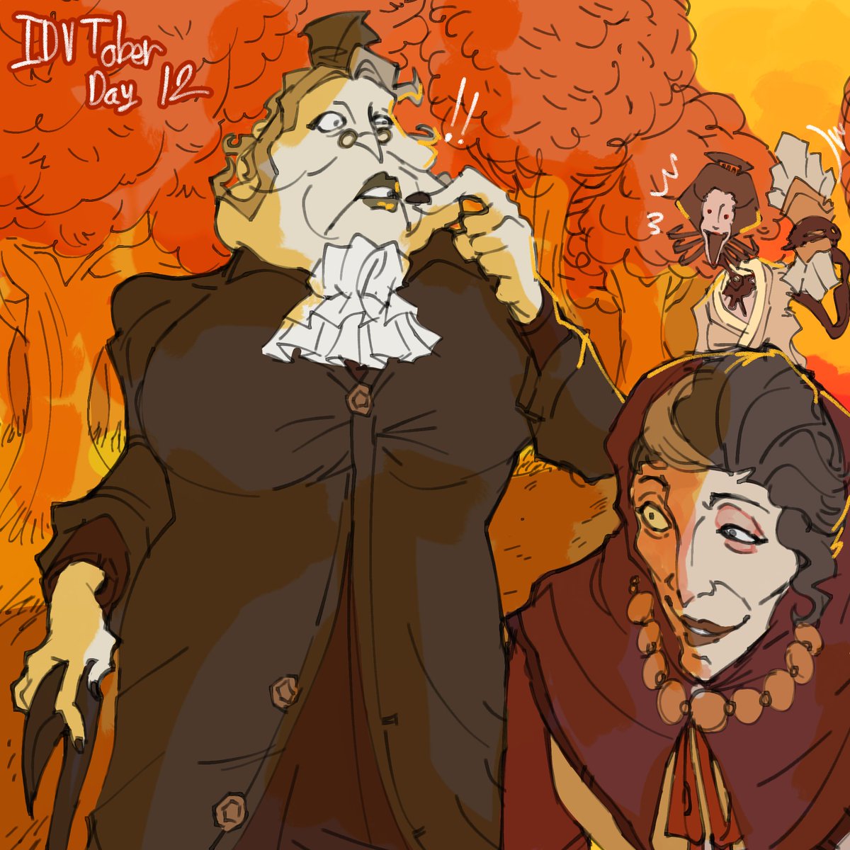 Notbaiben's tweet image. #idvtober day 12 WITH keigantina 😍✨️

Ew who is that peculiar stanky ink woman in the background-