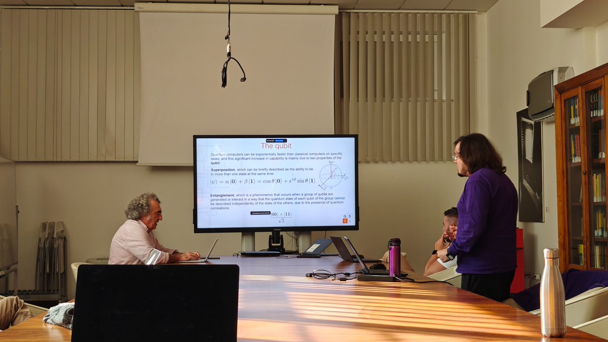 tyty4net's tweet photo. @Denis_Stanev_  PhD Thesis in Quantum Computing internal discussion at GSSI - Gran Sasso Science Institute, L'Aquila . #QuantumComputing
https://t.co/p5WBSdZbIb https://t.co/FC1RkjCVYS