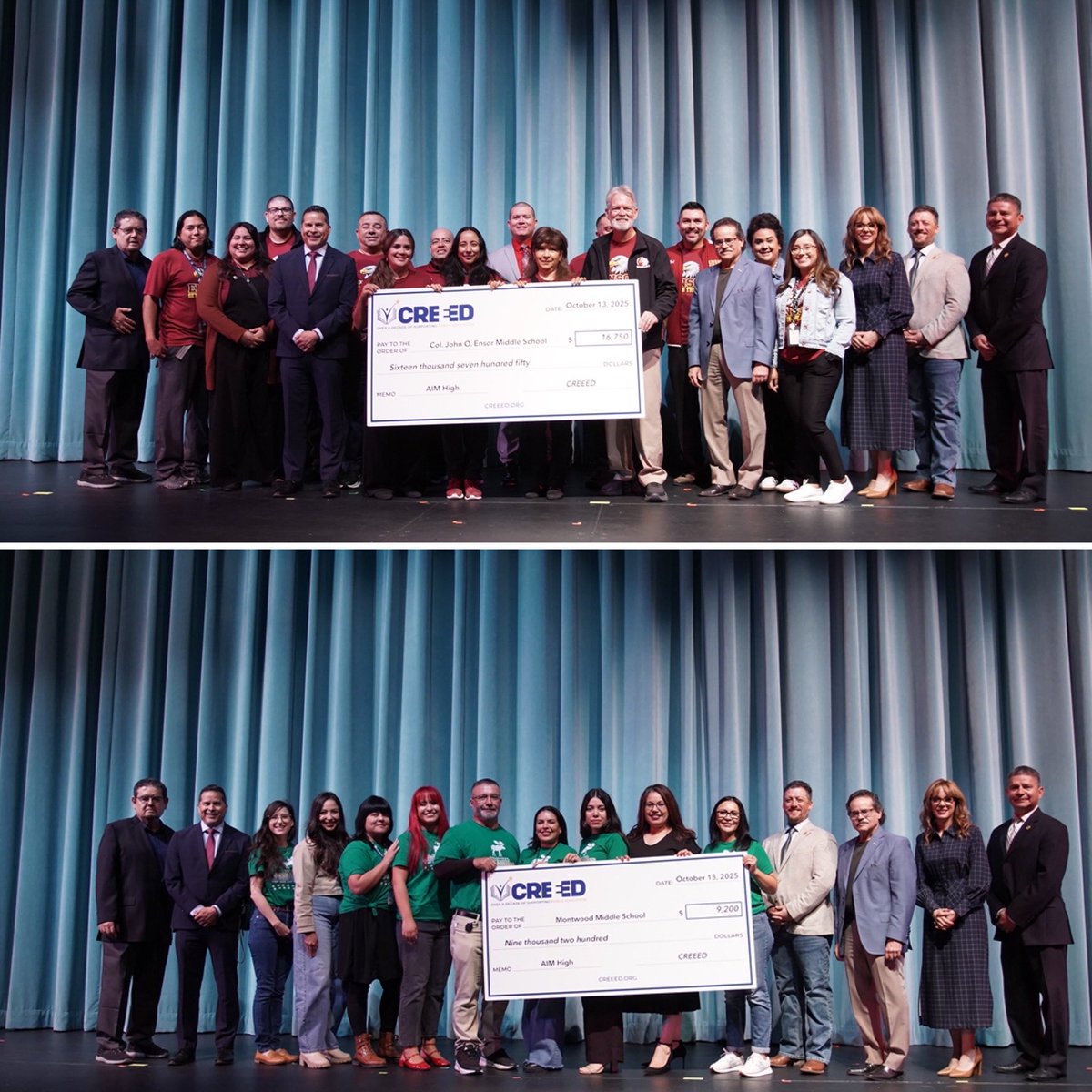 jim_vasquez20's tweet image. For the 3rd year in a row, the top-performing middle schools in Algebra I are from #TeamSISD! Thank you to CREEED for recognizing the dedication of our amazing educators. Thanks also to our teachers and staff for their commitment. This recognition belongs to all of you!