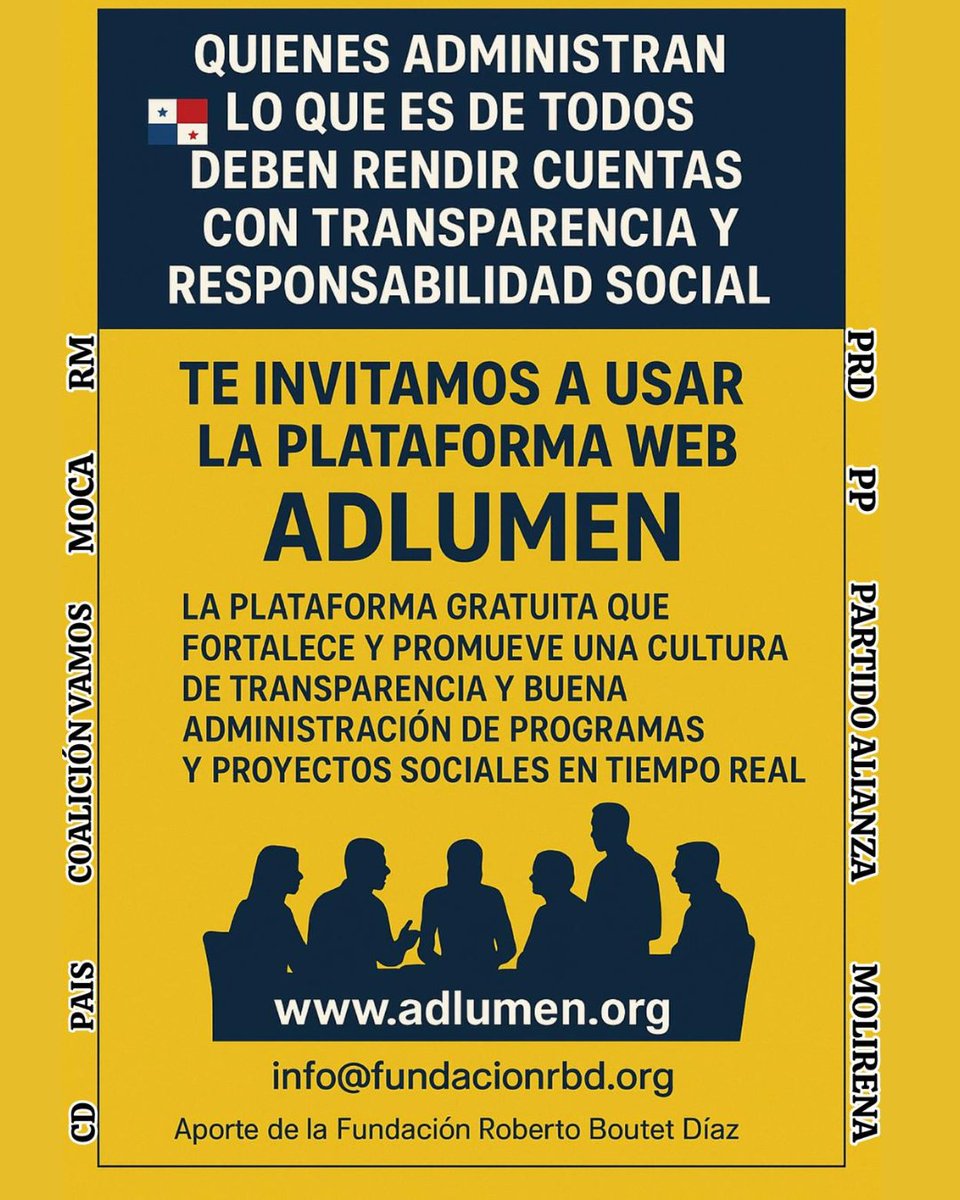 Construyamos juntos la transformación del país, con transparencia y rendición de cuentas.