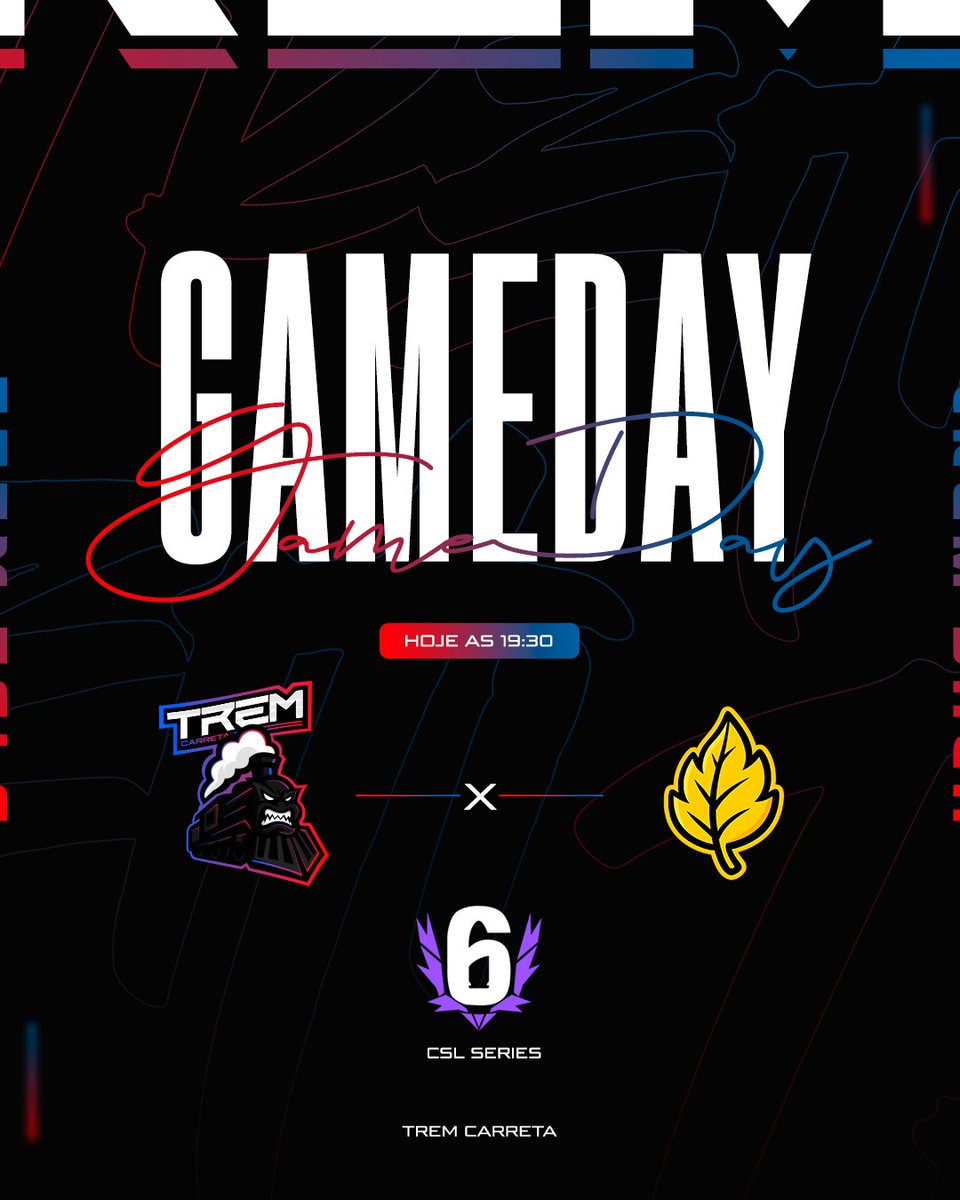 tremcarreta_'s tweet photo. 🚨 É dia de jogo!
O TREM já esta nos trilhos e hoje o desafio é contra a equipe da @FOLHAAMARELAR6S 

🎮 CSL Series
🕢 Hoje às 19h30
📹 https://t.co/N2MU0hCO0C

🔥 Dia de estreia, Vamos em busca da classificação.
#GoTRM https://t.co/tQgnrQAeYx