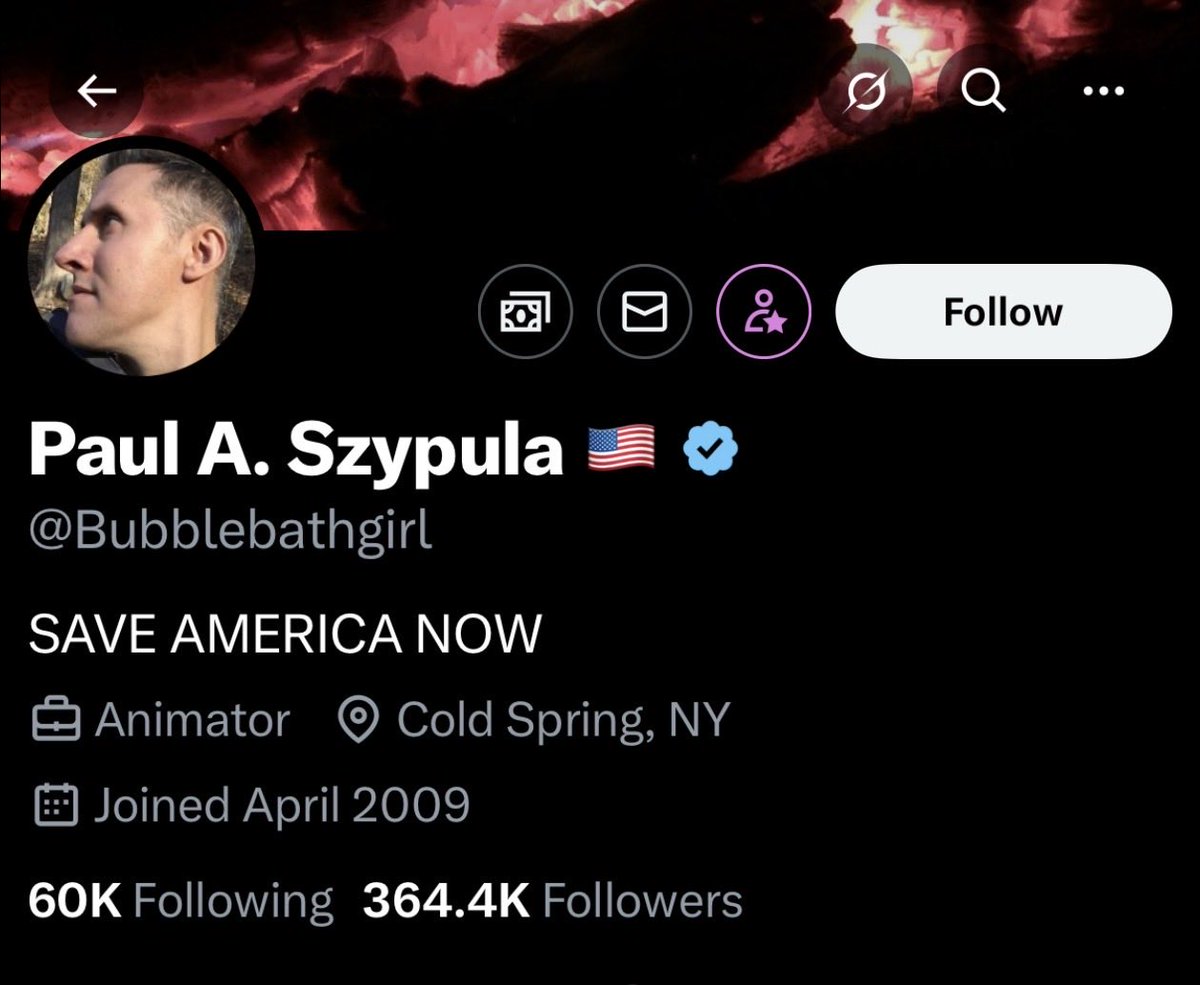 Who is this bot? He appeared out of oblivion a few months ago, and now has amassed over 350K followers.

Bubblebath girl? Really?

Who did China/Russia buy this handle from?